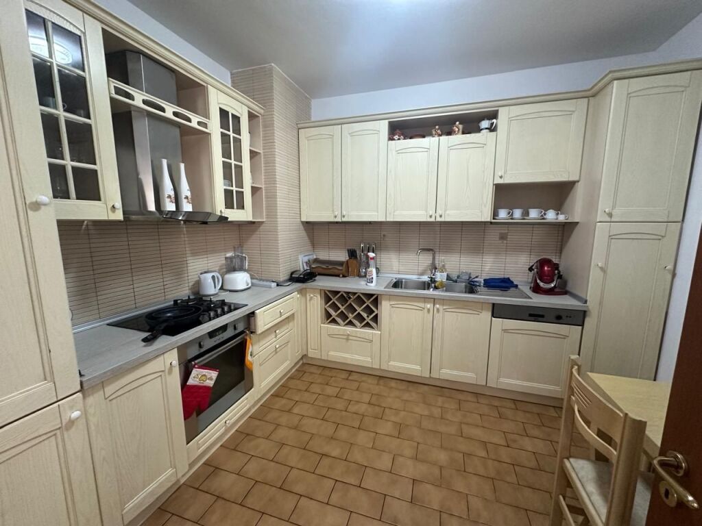Elbasan Street, near the Old Mill, a 2+1+2+parking space apartment is for rent, furnished 1,200Euro