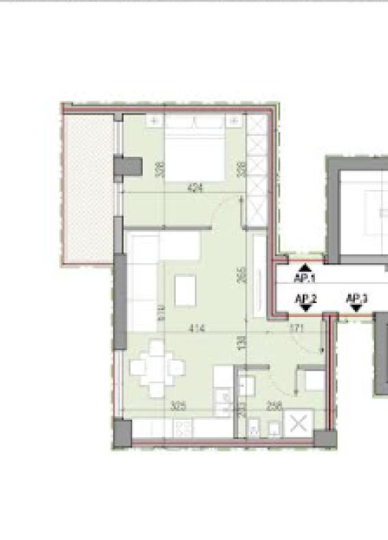 Jepet me qira apartament 1+1 tek Fusha e Aviacionit – Kompleksi Liv Residence