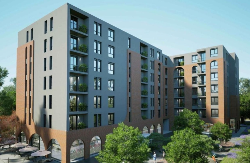 Shitet apartament 1+1 tek Rezidenca Monark 2 , Paskuqan .