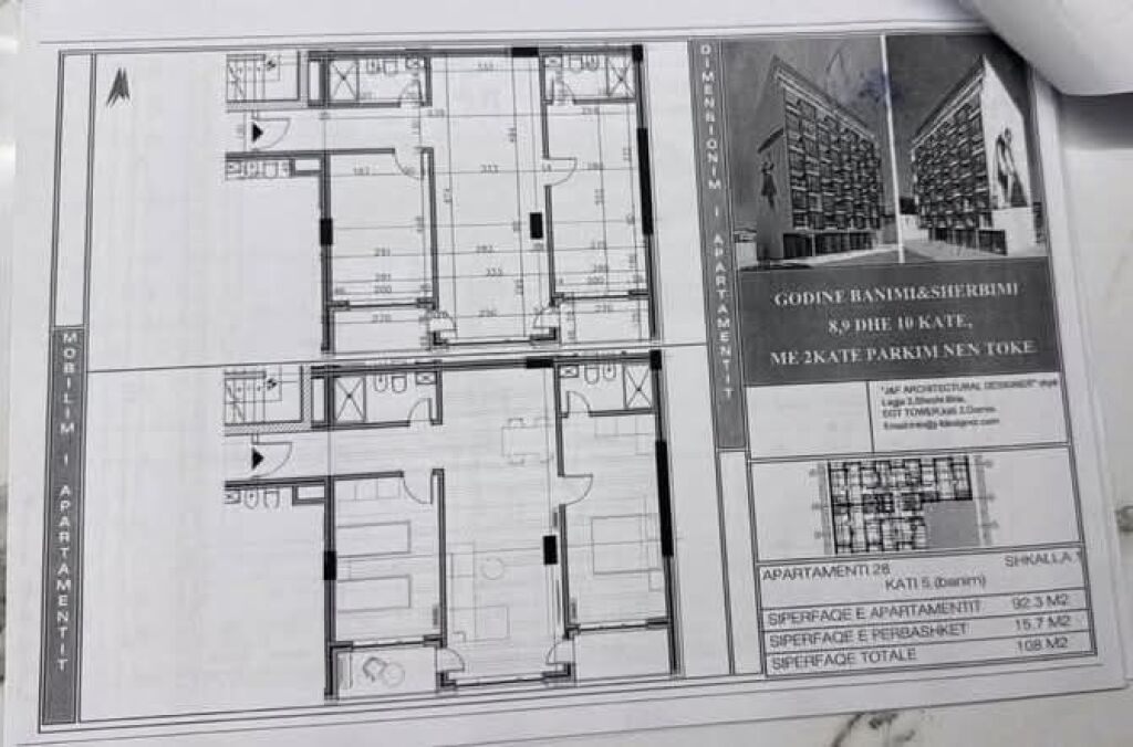 Okazion! SHITET APARTAMENT 2+1 + 2+ GARAZH - XHAMLLIK ,TIRANE