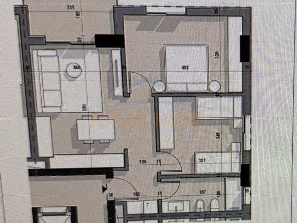 For sale, Apartment 2+1, Ajka Residence, Tirana.