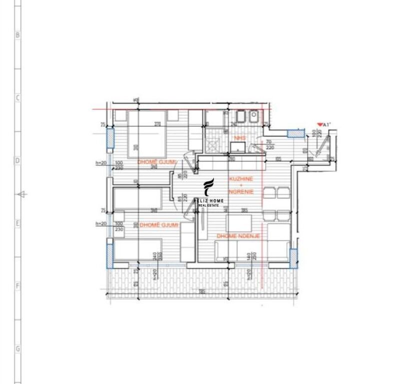 FOR SALE APARTMENT 2+1 FORMER PARK 13,000,000 LEKE FH-90852