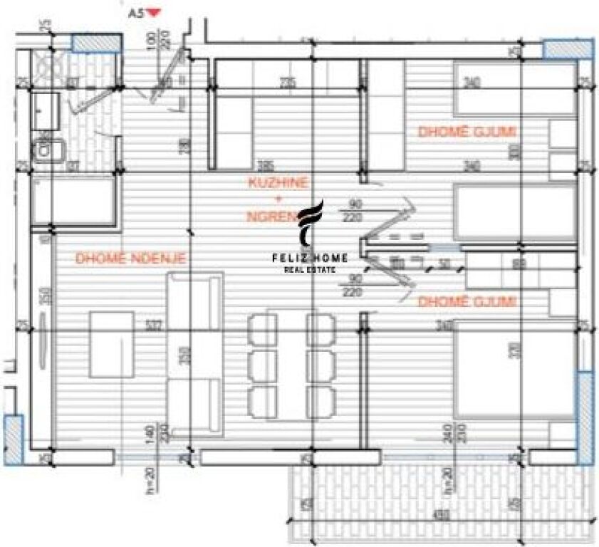 FOR SALE APARTMENT 2+1 ISH PARKU 15,000,000 LEKE  FH-90850