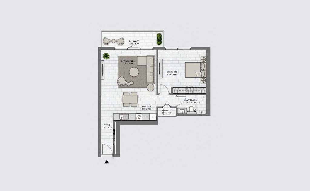 Lapraka, Tirana - Apartment 1+1 for rent | 62 m²