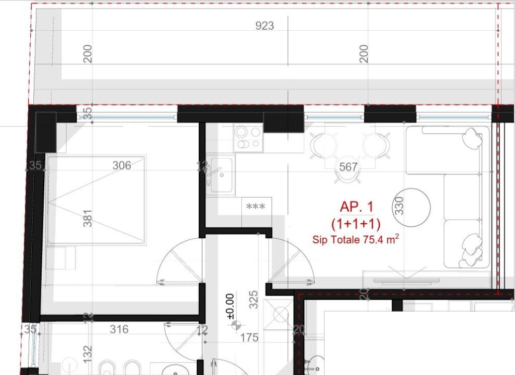 Paskuqan, Shitet Apartament 1+1.