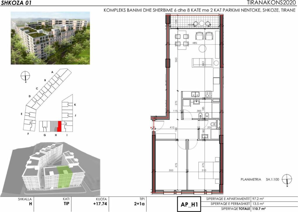 Shitet 1+1 79 m² FOREST RESIDENCE