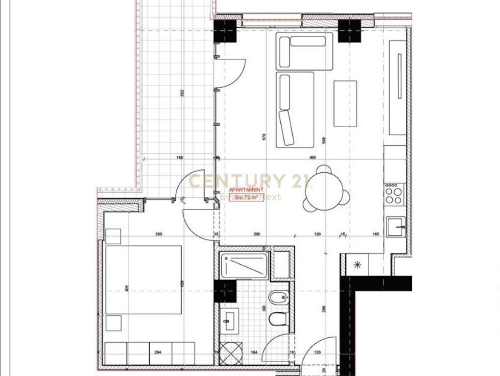 Apartament 1+1 për Shitje – River Park Residence !