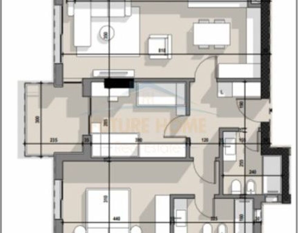Shitet, Apartament 2+1+2, Rezidenca Ajka, Tiranë