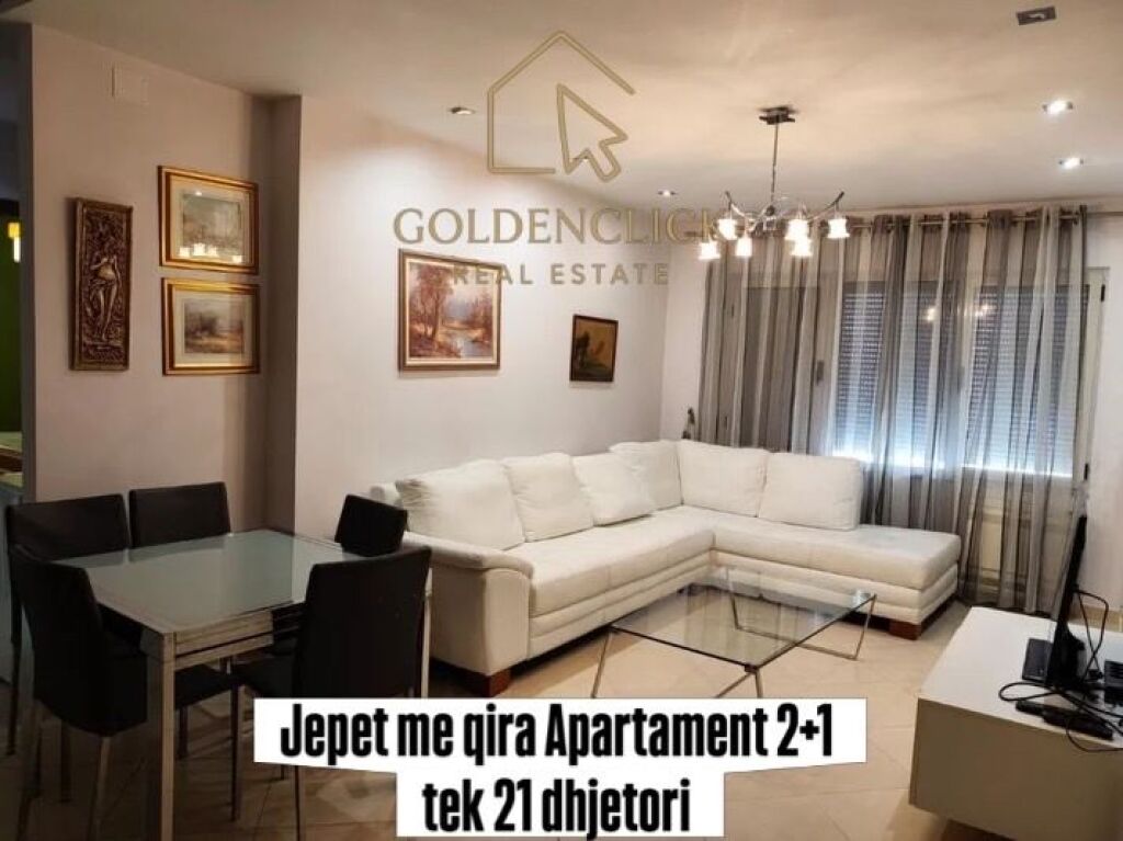 Apartment 2+1 for rent at 21 Dhjetori, on Frosina Plaku street, near Hotel Mondial