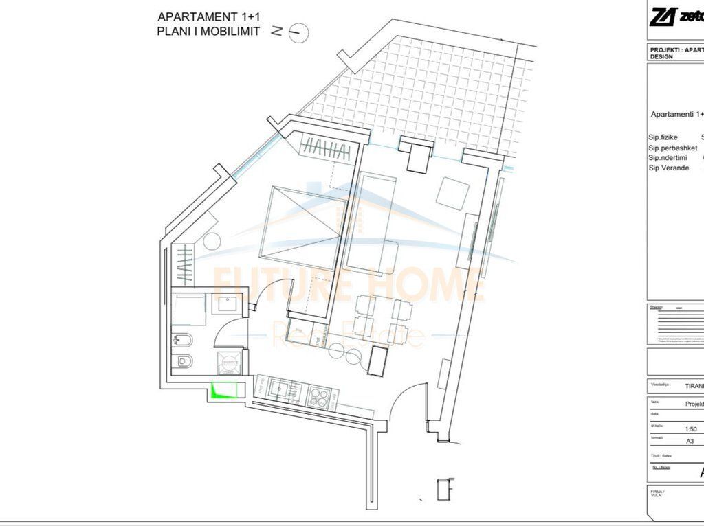 For sale, Apartment 1+1, &amp; Studio, at Grand Complex, Tirana.