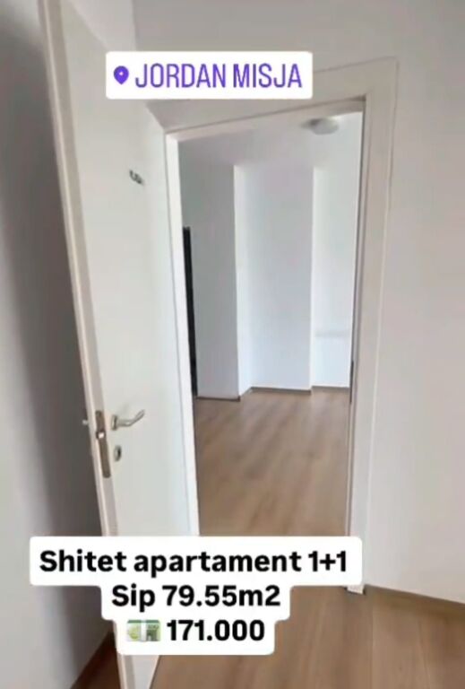 Apartment 1+1 for sale at Jordan Misja Street, Don Bosko Street, New Boulevard .