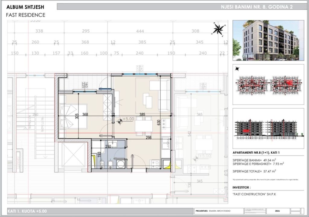 For sale, 1+1 apartment, Fast Residence, Paskuqan