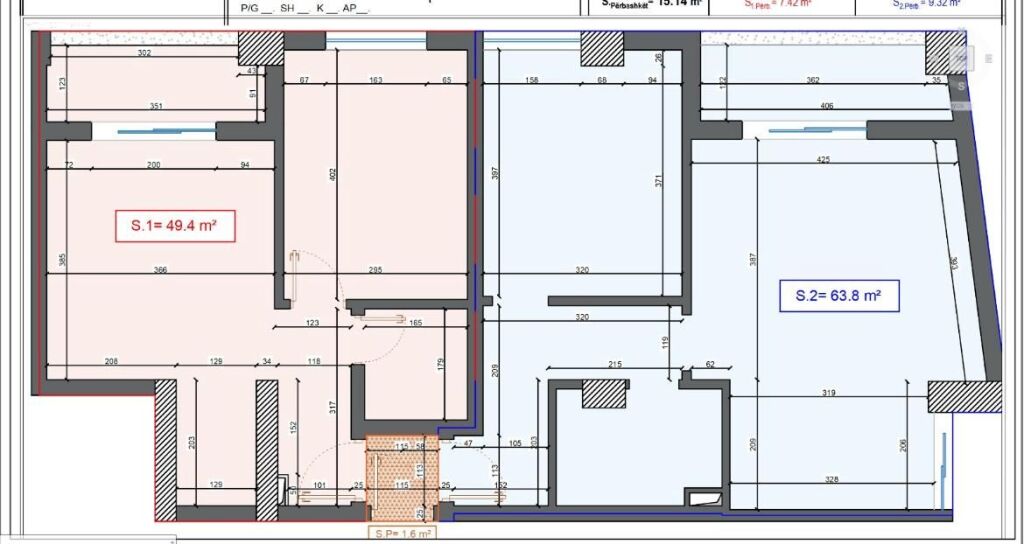 Due appartamenti 1+1 al primo piano residenziale, registrati al catasto
