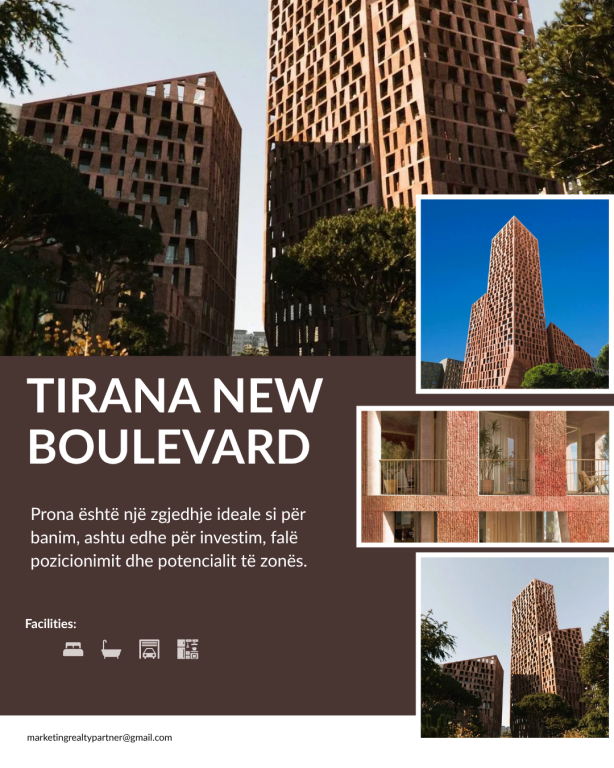 ✨SHITET APARTAMENT 1+1 – TIRANA NEW BOULEVARD | MUNDËSI INVESTIMI‼️✨