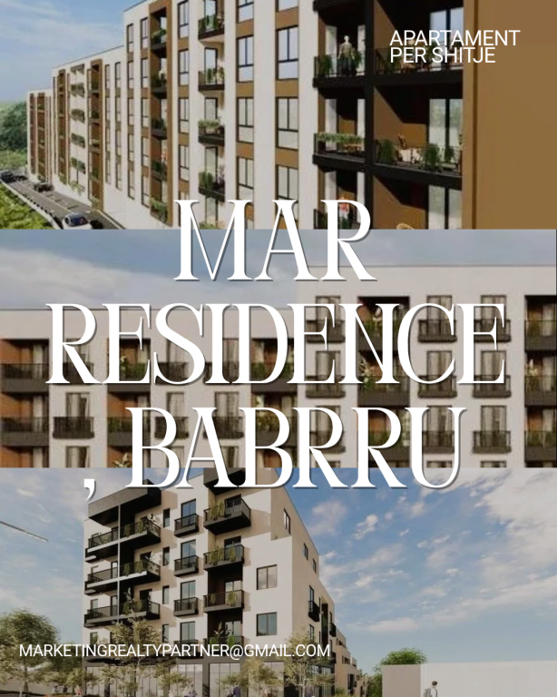 🔥SHITET APARTAMENT 2+1+2 – MAR RESIDENCE, BABRRU 🔥