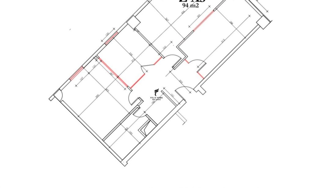OFFICE FOR RENT 94 M2 CENTER 170,000 LEKE FH-91576
