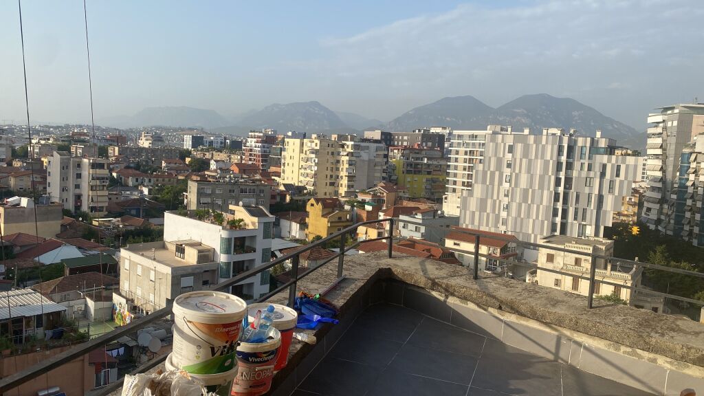Studio apartment with panoramic veranda in Selvia