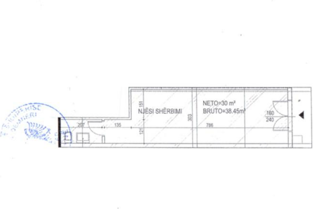 JEPET ME QERA AMBIENT KOMERCIAL 39m2 | GALERIA ROMA, RRUGA E KAVAJËS