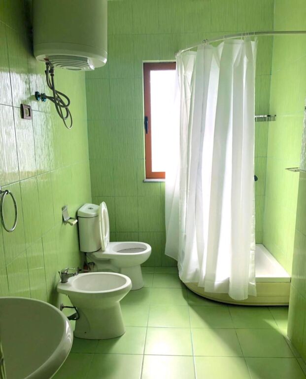For rent 2+1 apartment, at the end of Jordan Misja street just past the train tracks 400 thousand old lek