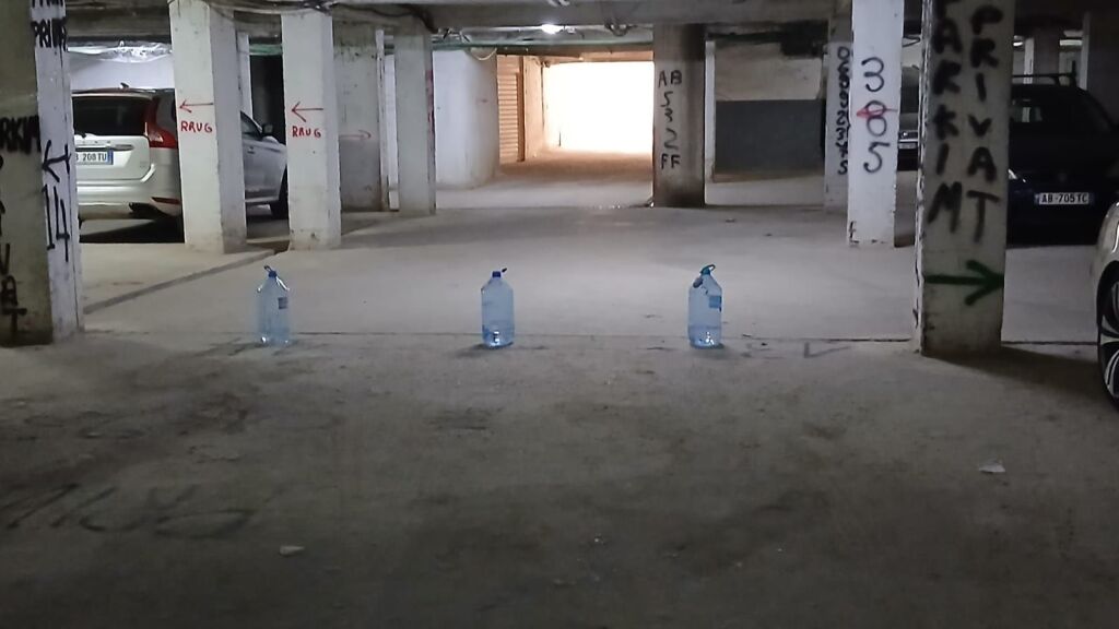 Two garage parking spaces