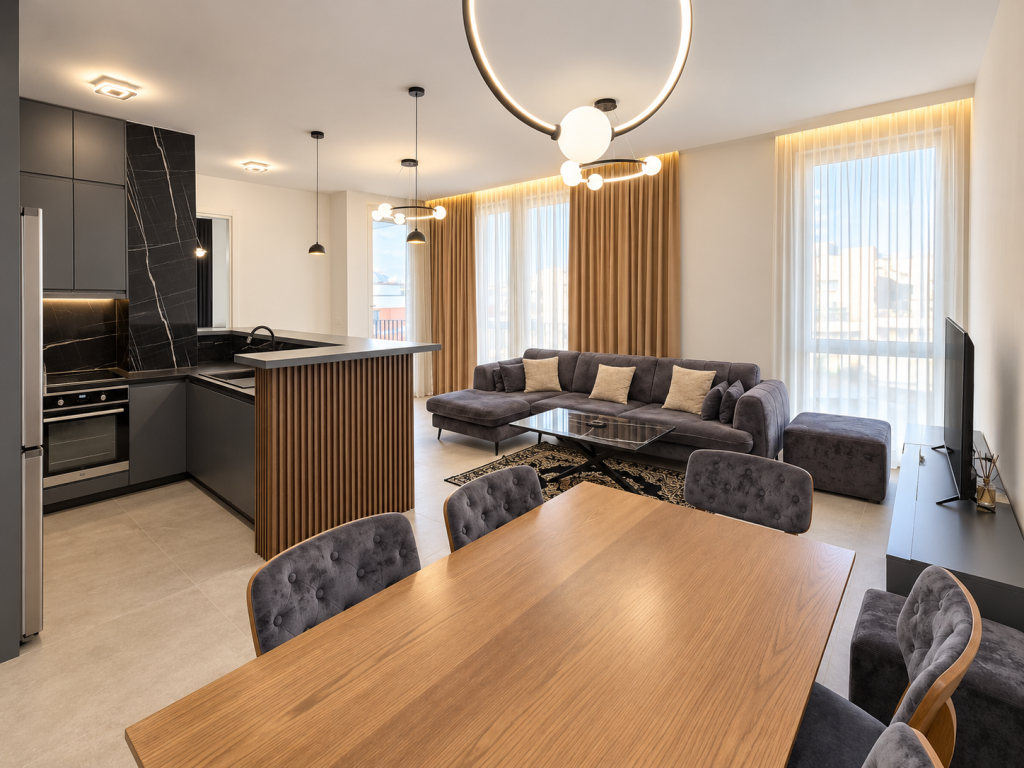 Apartament 2+1+2+Parkim  Me Qira, Liqeni i Thate 1375