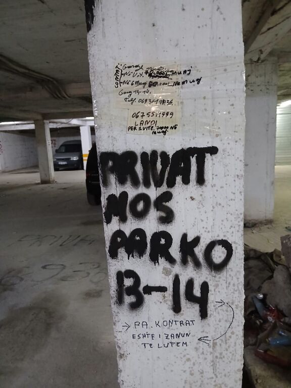 Two garage parking spaces