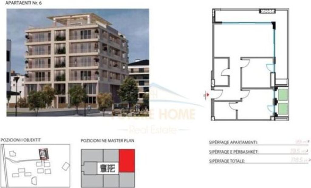 Appartamento 2+1+2 in vendita, Orikum, Vlore.