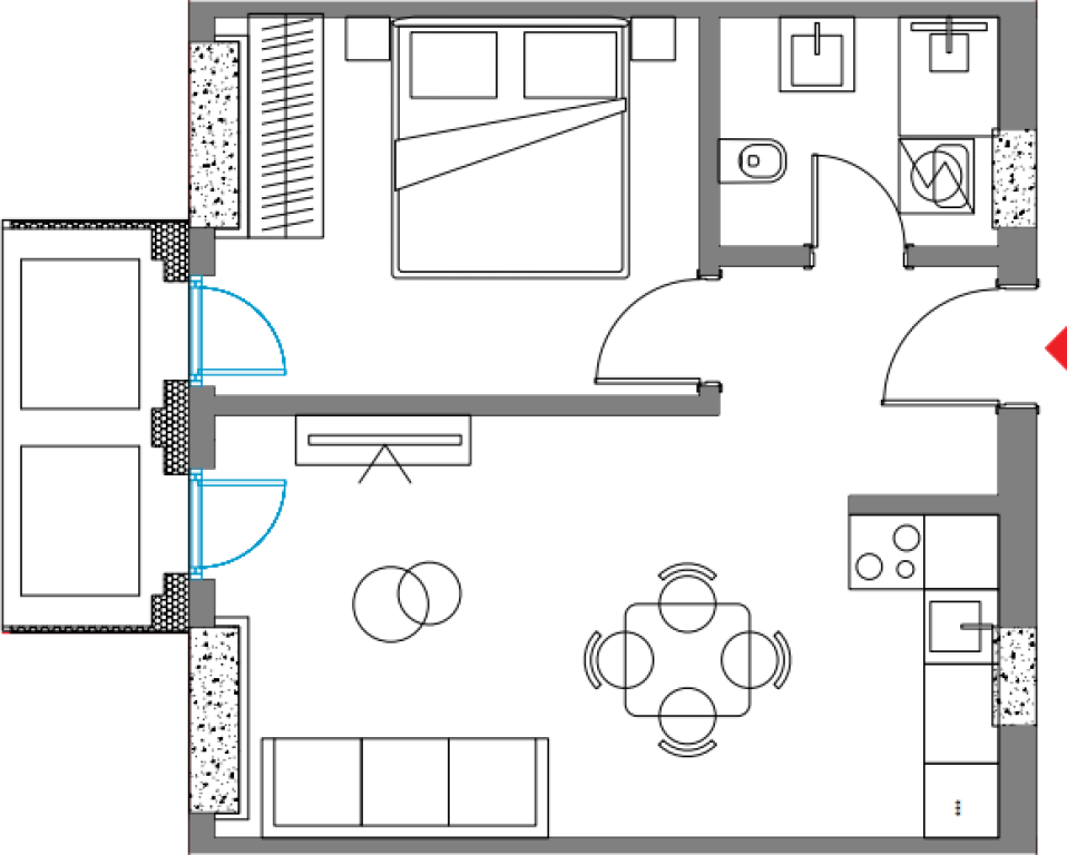 APARTMENT 1+1 FOR SALE NEAR BOJO RESORT RRADHIME