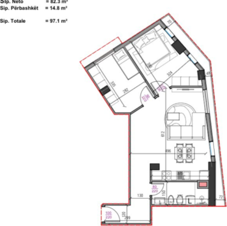 FOR SALE APARTMENT 2+1 97.1 m² | ALUNA 4 | PASKUQAN