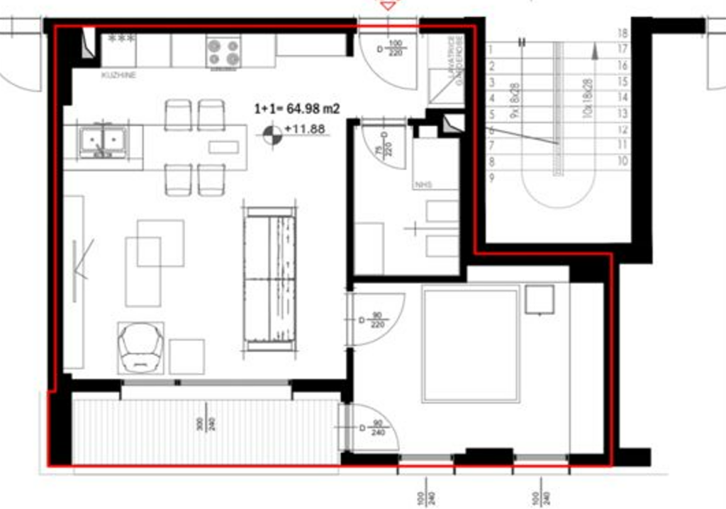 JEPET ME QERA APARTAMENT 1+1 +BALLKON | MYSLYM SHYRI, PRANË GJYKATËS SË RRETHIT