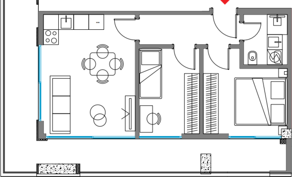 APARTMENT 1+1 FOR SALE NEAR BOJO RESORT RRADHIME