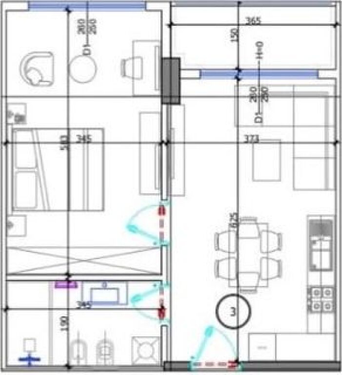 Shitet apartament 1+1 tek Liburna