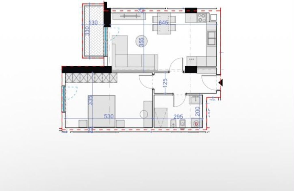 Apartament 1+1 per shitje ne Paskuqan.