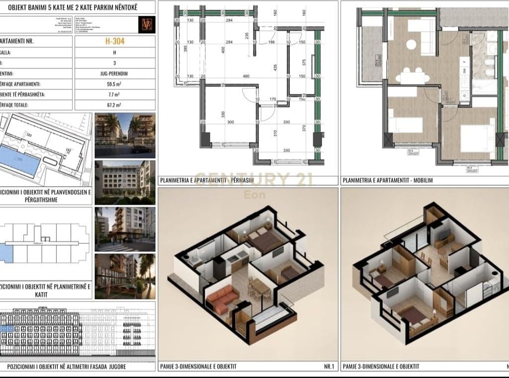 APARTAMENT 2+1 NE VIZION 3 RESIDENCE, MALI I ROBIT - PAGESE ME KESTE !
