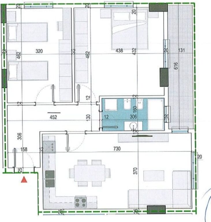 Apartment 2+1 for sale - Paskuqan, Bushgjoka Complex