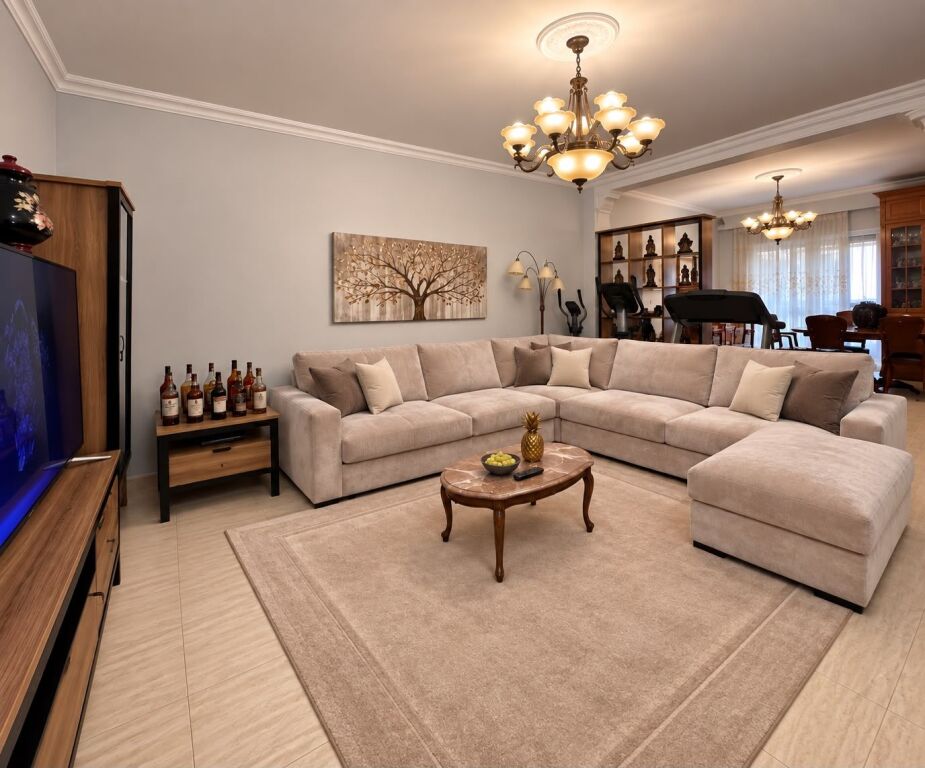 Jepet me qera apartament 3+1 ne Vasil Shanto