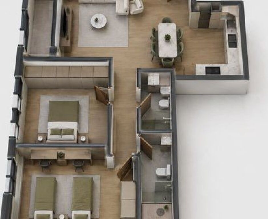 Shitet, Apartament 2+1+2 ART N'LAGJE, Xhamlliku, Tirane