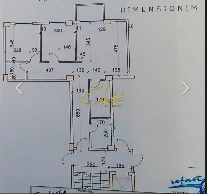 SHITET APARTAMENT 2+1 FRESKU 150.000 EURO