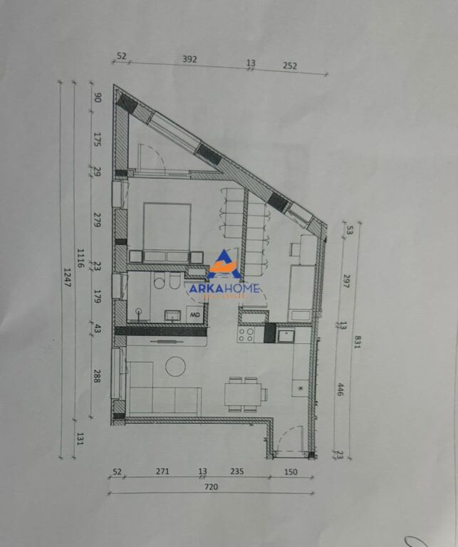 OCCASION! FOR SALE APARTMENT 1+1 "KADIU, ALI DEMI" 118,000 EURO