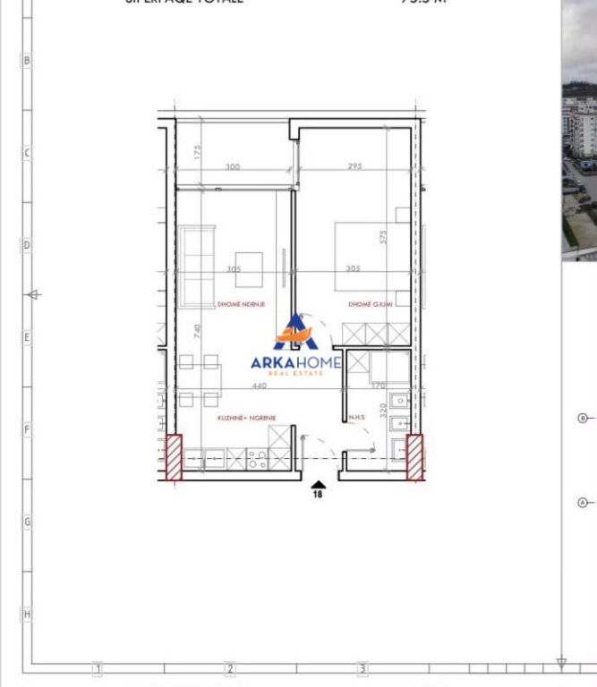OKAZION! SHITET APARTAMENT 1+1 "ASTIR REZIDENCE 2" 75500 EURO
