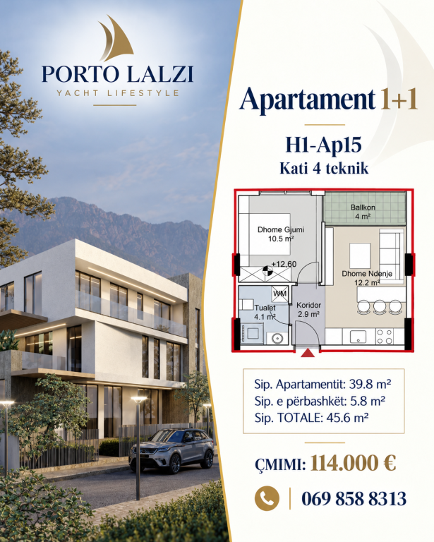 APPARTAMENTO 1+1 IN VENDITA A PORTO LALZI