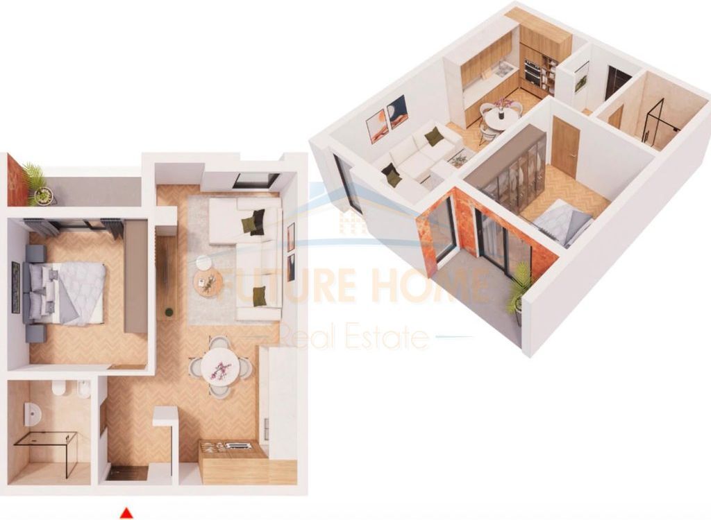Shitet Apartament 1+1,Residenca Cubex,Rruga e Kavajes
