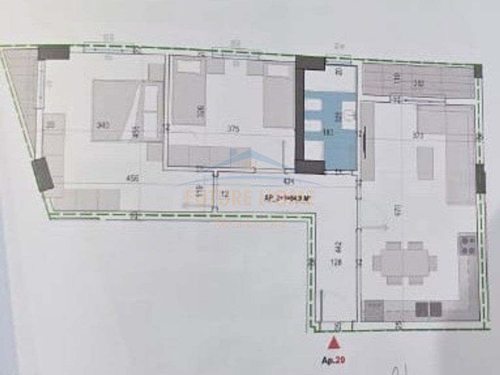 Shitet, Apartament 2+1, Paskuqan