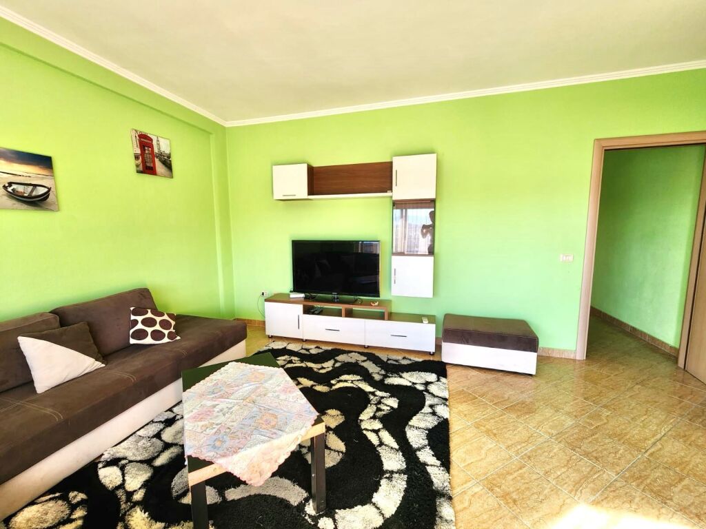 For Rent: 2+1 + 1 Parking Space (FRESK) 5th Floor, New Building - Furnished: Air Conditioner, Large Kitchen &amp; Everything New || 45,000 Lekë/Month