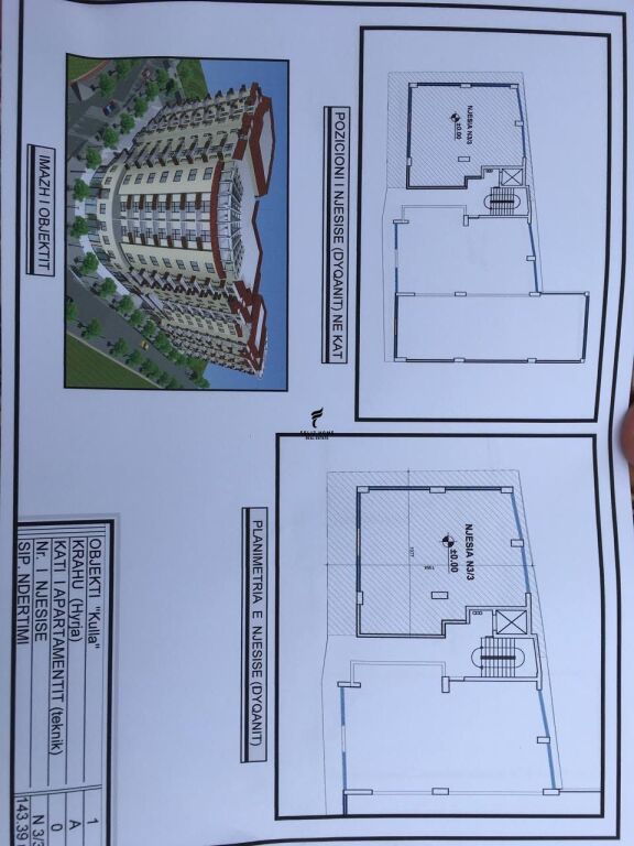 OFFICE FOR RENT 270 M2 KODRA DIELLIT 1 2000 EURO FH-92122