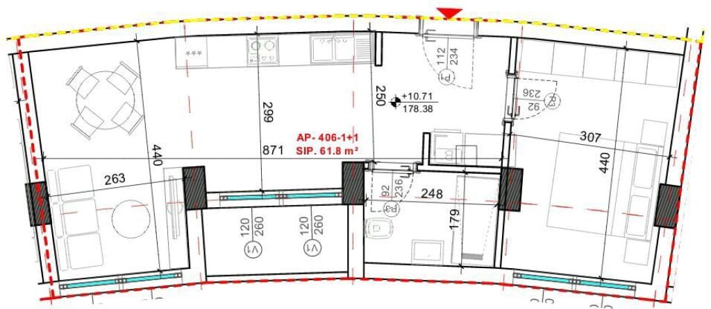 Shitje | Apartament 1 + 1 | Kodra e Diellit 2 | 133000 €
