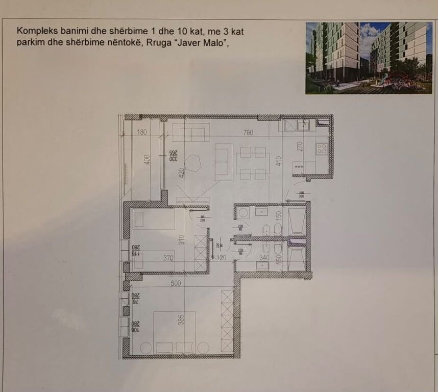 Shitet apartament 2+1+2 tek Riverside Residence , ish Fusha e Aviacionit , ish parku i autobusave , unaza e re .