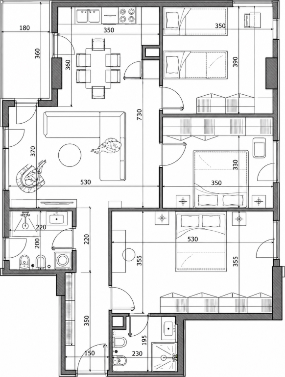 Shitet Apartament 3+1+2 - Kamez, Pranë Bashkisë