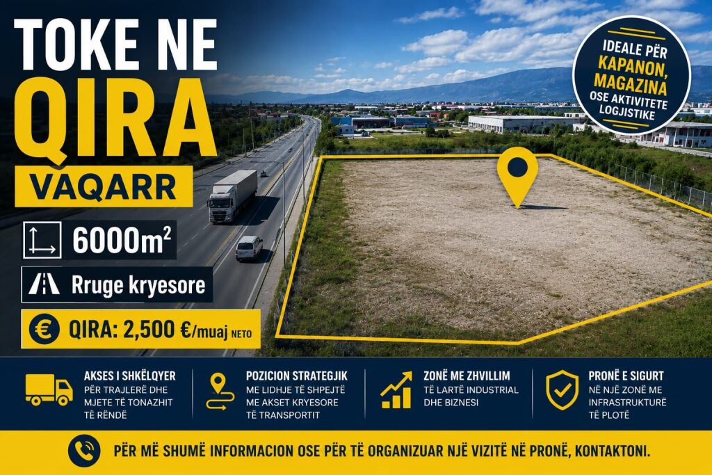 🔥 SUPER OPPORTUNITY | LAND FOR RENT 6,000 m² – VAQARR