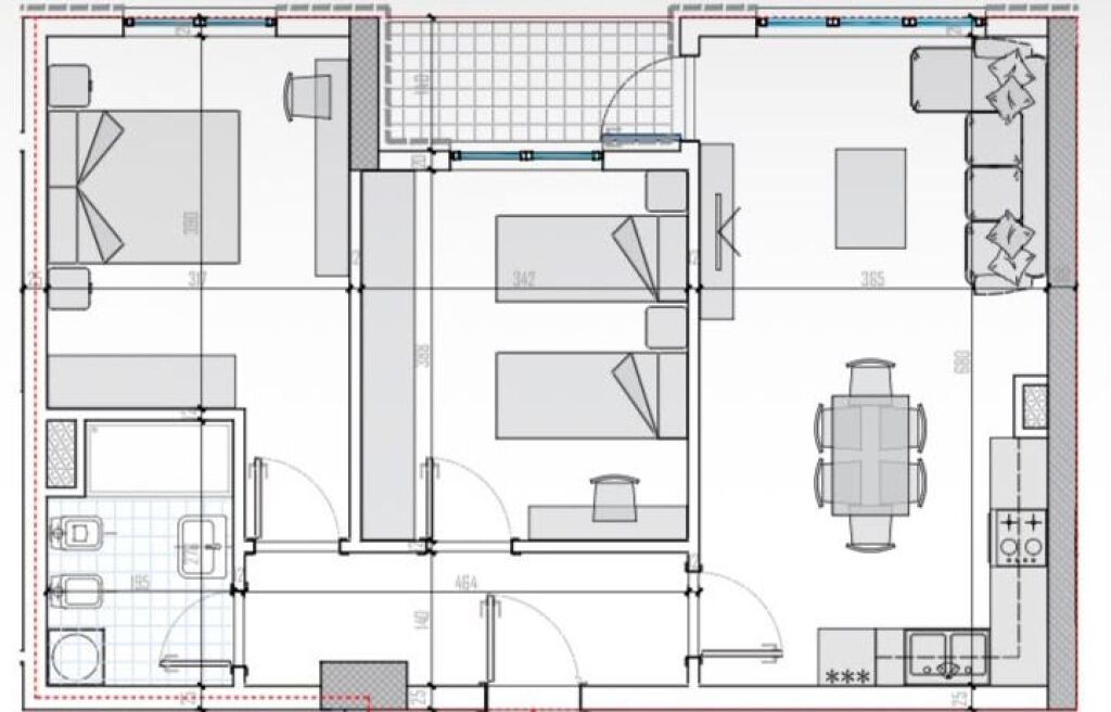 2+1 apartment for sale at Univers City near QTU.